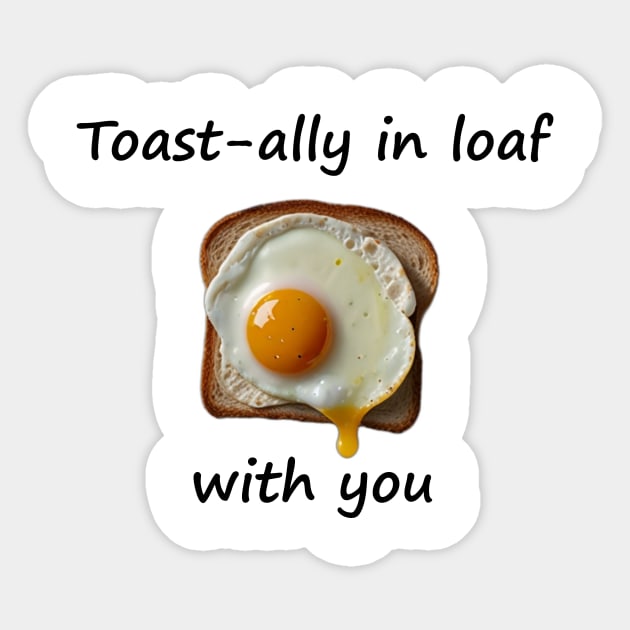 Egg Fried Vintage Yummy Kawaii Vintage Bread Sandwich Toast Since Sticker by Flowering Away